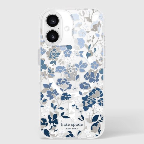 Kate Spade New York Protective Gems MagSafe - Etui iPhone 16 (Flowerbed Blue) Kate Spade New York Protective Gems MagSafe - Etui iPhone 16 (Flowerbed Blue)