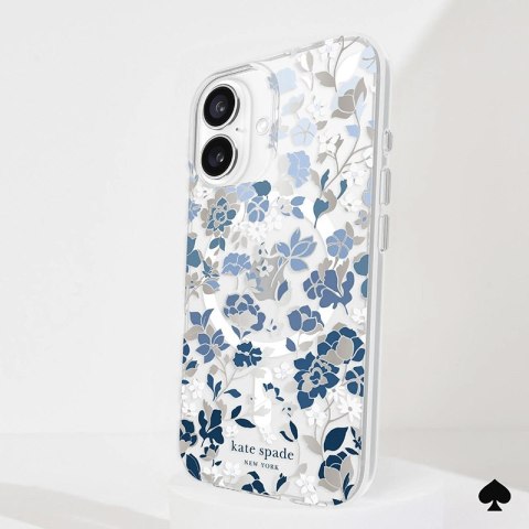 Kate Spade New York Protective Gems MagSafe - Etui iPhone 16 (Flowerbed Blue) Kate Spade New York Protective Gems MagSafe - Etui iPhone 16 (Flowerbed Blue)