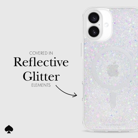 Kate Spade New York Protective MagSafe - Etui iPhone 16 Plus (Chunky Glitter) Kate Spade New York Protective MagSafe - Etui iPhone 16 Plus (Chunky Glitter)