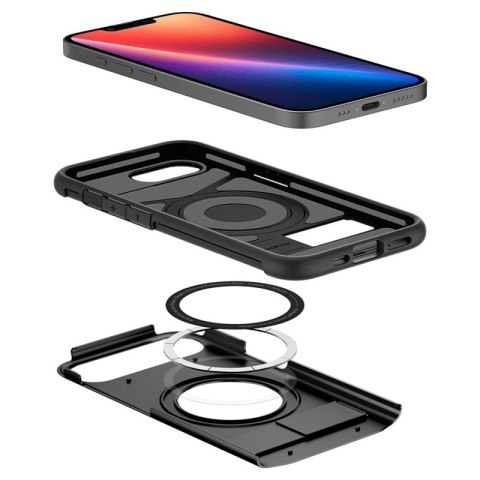 Spigen Slim Armor Mag MagSafe - Etui do iPhone 16e (Czarny) Spigen Slim Armor Mag MagSafe - Etui do iPhone 16e (Czarny)
