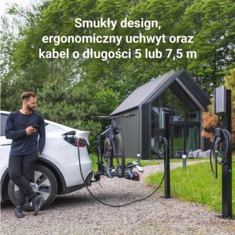Green Cell - Ładowarka HabuDen Wallbox 22kW 32A 5m Typ 2 do ładowania pojazdów elektrycznych EV z aplikacją GC Bluetooth WiFi NF Green Cell - Ładowarka HabuDen Wallbox 22kW 32A 5m Typ 2 do ładowania pojazdów elektrycznych EV z aplikacją GC Bluetooth WiFi NF