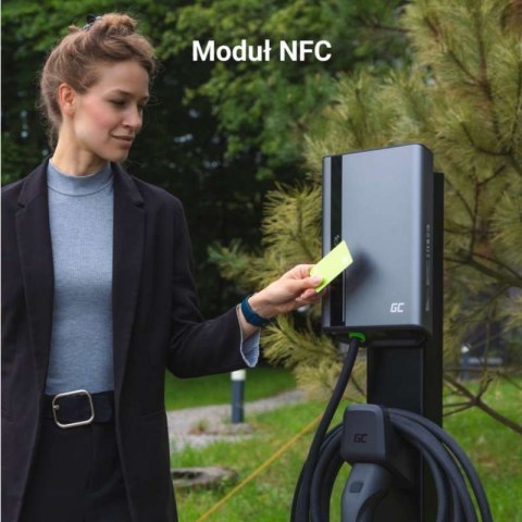 Green Cell - Ładowarka HabuDen Wallbox 22kW 32A 5m Typ 2 do ładowania pojazdów elektrycznych EV z aplikacją GC Bluetooth WiFi NF Green Cell - Ładowarka HabuDen Wallbox 22kW 32A 5m Typ 2 do ładowania pojazdów elektrycznych EV z aplikacją GC Bluetooth WiFi NF
