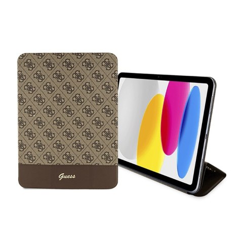 Guess 4G Stripe Allover - Etui iPad 10.9" (2022) (Brązowy) Guess 4G Stripe Allover - Etui iPad 10.9" (2022) (Brązowy)