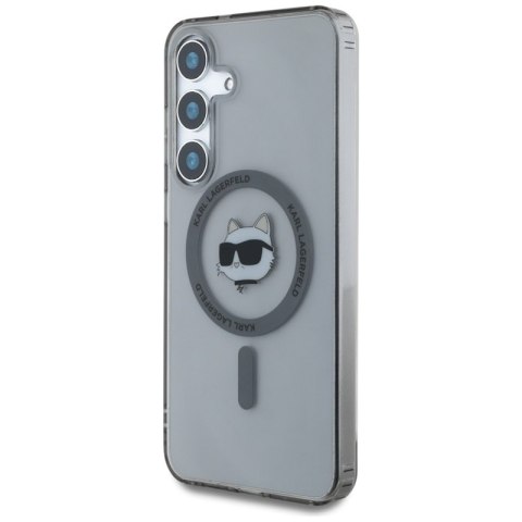 Karl Lagerfeld Button Choupette Head Printed Logo MagSafe - Etui Samsung Galaxy S25 (czarny) Karl Lagerfeld Button Choupette Head Printed Logo MagSafe - Etui Samsung Galaxy S25 (czarny)