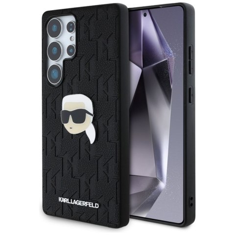 Karl Lagerfeld Leather Monogram Pin Logo Karl Head - Etui Samsung Galaxy S25 Ultra (czarny) Karl Lagerfeld Leather Monogram Pin Logo Karl Head - Etui Samsung Galaxy S25 Ultra (czarny)