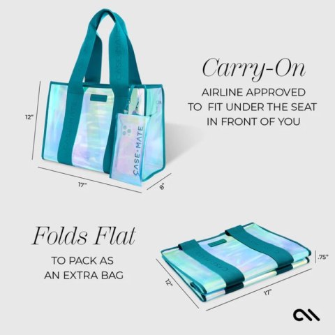 Case-Mate Large Travel Tote Bag - Wodoodporna torba na ramię z etui na telefon (Emerald Blue Soap Bubble) Case-Mate Large Travel Tote Bag - Wodoodporna torba na ramię z etui na telefon (Emerald Blue Soap Bubble)