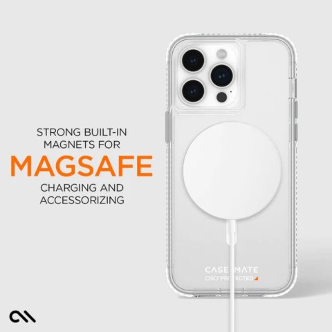 Case-Mate Ultra Tough Plus D3O MagSafe - Etui iPhone 15 Pro Max (Clear) Case-Mate Ultra Tough Plus D3O MagSafe - Etui iPhone 15 Pro Max (Clear)