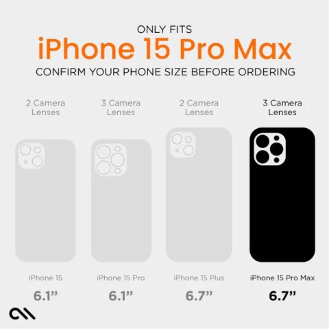 Case-Mate Ultra Tough Plus D3O MagSafe - Etui iPhone 15 Pro Max (Clear) Case-Mate Ultra Tough Plus D3O MagSafe - Etui iPhone 15 Pro Max (Clear)