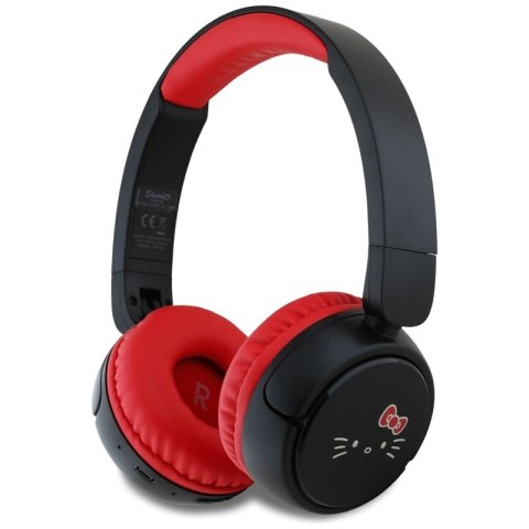 Hello Kitty Face Logo - Bezprzewodowe słuchawki nauszne Bluetooth V5.3 (czerwony) Hello Kitty Face Logo - Bezprzewodowe słuchawki nauszne Bluetooth V5.3 (czerwony)