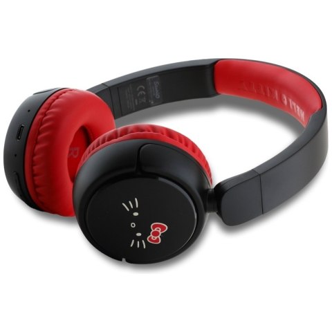 Hello Kitty Face Logo - Bezprzewodowe słuchawki nauszne Bluetooth V5.3 (czerwony) Hello Kitty Face Logo - Bezprzewodowe słuchawki nauszne Bluetooth V5.3 (czerwony)