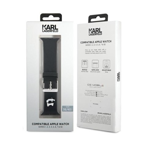 Karl Lagerfeld 3D Rubber Choupette Head NFT - Pasek do Apple Watch 38/40/41 mm (czarny) Karl Lagerfeld 3D Rubber Choupette Head NFT - Pasek do Apple Watch 38/40/41 mm (czarny)