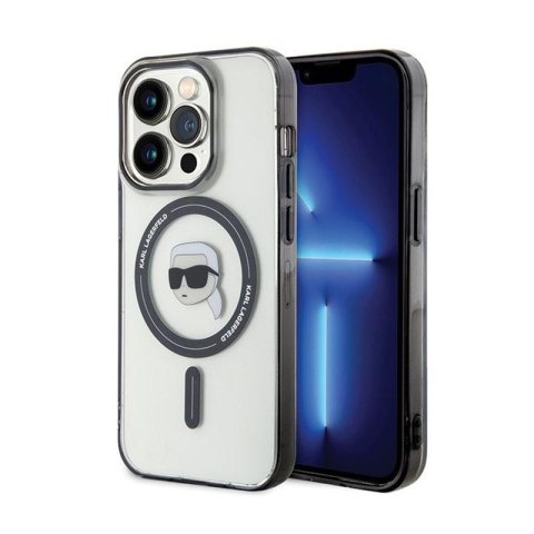 Karl Lagerfeld IML Karl Head MagSafe - Etui iPhone 15 Pro Max (przezroczysty) Karl Lagerfeld IML Karl Head MagSafe - Etui iPhone 15 Pro Max (przezroczysty)