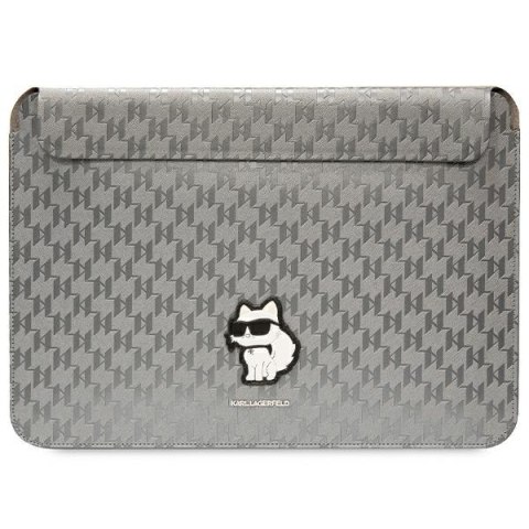 Karl Lagerfeld NFT Saffiano Monogram Ikonik Choupette Sleeve - Etui na notebook 14" (Srebrny) Karl Lagerfeld NFT Saffiano Monogram Ikonik Choupette Sleeve - Etui na notebook 14" (Srebrny)