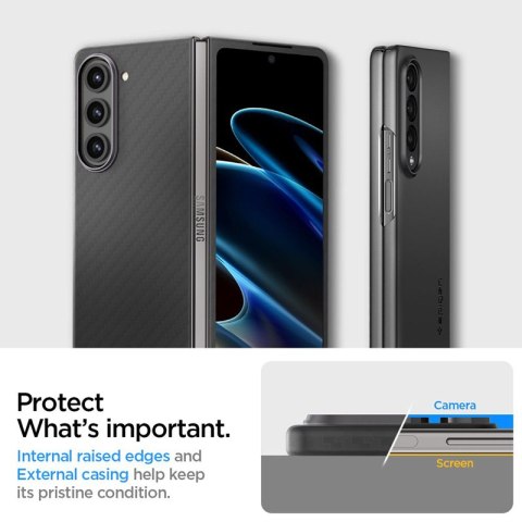 Spigen Airskin Pro - Etui do Samsung Galaxy Z Fold 5 (Czarny) Spigen Airskin Pro - Etui do Samsung Galaxy Z Fold 5 (Czarny)