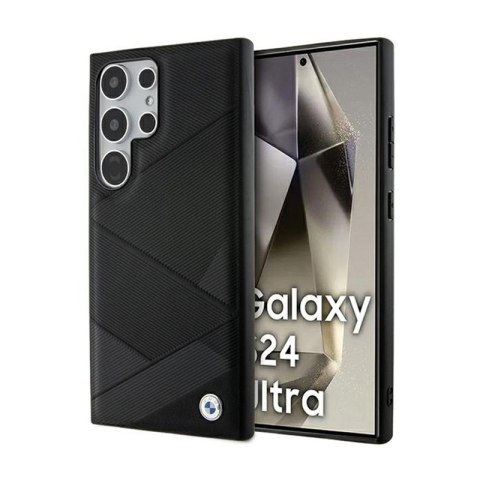 BMW Signature Leather Crossing Lines Pattern - Etui Samsung Galaxy S24 Ultra (czarny) BMW Signature Leather Crossing Lines Pattern - Etui Samsung Galaxy S24 Ultra (czarny)