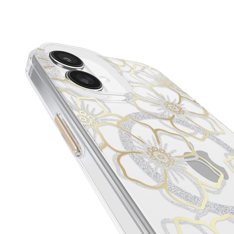 Case-Mate Floral Gems MagSafe - Etui iPhone 16 Plus (Gold) Case-Mate Floral Gems MagSafe - Etui iPhone 16 Plus (Gold)