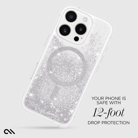Case-Mate Waterfall MagSafe - Etui iPhone 16 Pro (Silver) Case-Mate Waterfall MagSafe - Etui iPhone 16 Pro (Silver)