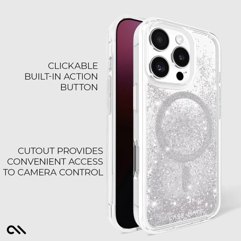 Case-Mate Waterfall MagSafe - Etui iPhone 16 Pro (Silver) Case-Mate Waterfall MagSafe - Etui iPhone 16 Pro (Silver)