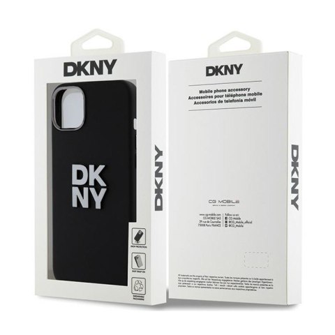 DKNY Liquid Silicone Metal Logo - Etui iPhone 15 Plus / 14 Plus (czarny) DKNY Liquid Silicone Metal Logo - Etui iPhone 15 Plus / 14 Plus (czarny)