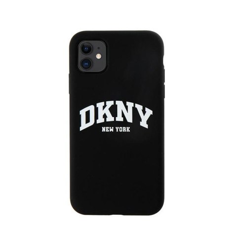 DKNY Liquid Silicone White Printed Logo MagSafe - Etui iPhone 11 (czarny) DKNY Liquid Silicone White Printed Logo MagSafe - Etui iPhone 11 (czarny)