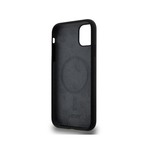 DKNY Liquid Silicone White Printed Logo MagSafe - Etui iPhone 11 (czarny) DKNY Liquid Silicone White Printed Logo MagSafe - Etui iPhone 11 (czarny)