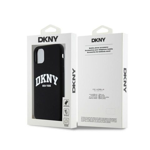 DKNY Liquid Silicone White Printed Logo MagSafe - Etui iPhone 11 (czarny) DKNY Liquid Silicone White Printed Logo MagSafe - Etui iPhone 11 (czarny)