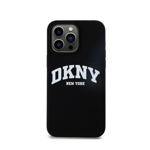 DKNY Liquid Silicone White Printed Logo MagSafe - Etui iPhone 13 Pro Max (czarny) DKNY Liquid Silicone White Printed Logo MagSafe - Etui iPhone 13 Pro Max (czarny)