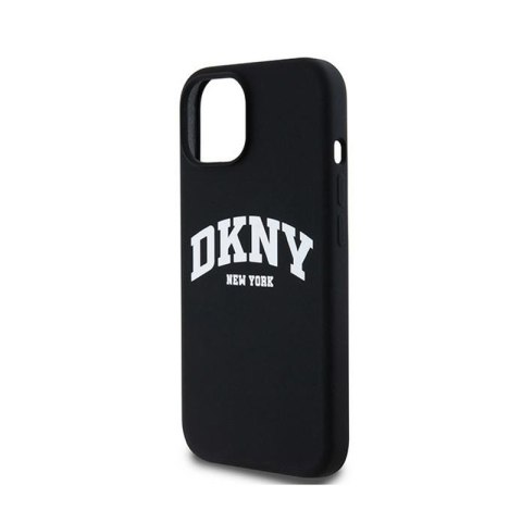 DKNY Liquid Silicone White Printed Logo MagSafe - Etui iPhone 15 / 14 / 13 (czarny) DKNY Liquid Silicone White Printed Logo MagSafe - Etui iPhone 15 / 14 / 13 (czarny)