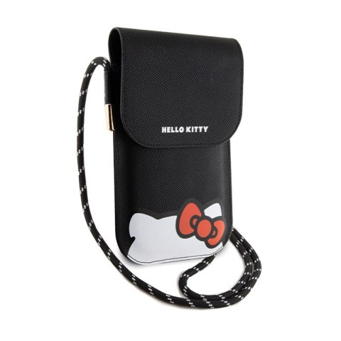 Hello Kitty Leather Hiding Kitty Cord - Torebka crossbody na telefon (czarny) Hello Kitty Leather Hiding Kitty Cord - Torebka crossbody na telefon (czarny)