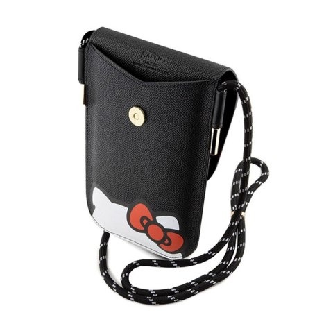 Hello Kitty Leather Hiding Kitty Cord - Torebka crossbody na telefon (czarny) Hello Kitty Leather Hiding Kitty Cord - Torebka crossbody na telefon (czarny)