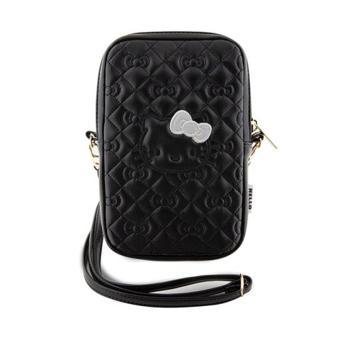 Hello Kitty Quilted Bows Strap - Torebka crossbody na telefon (czarny) Hello Kitty Quilted Bows Strap - Torebka crossbody na telefon (czarny)