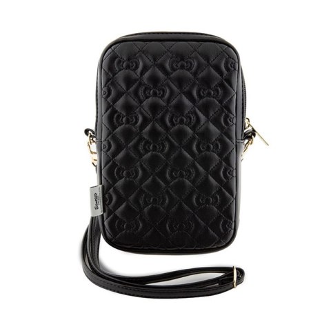 Hello Kitty Quilted Bows Strap - Torebka crossbody na telefon (czarny) Hello Kitty Quilted Bows Strap - Torebka crossbody na telefon (czarny)