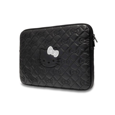 Hello Kitty Zip PU Quilted Bows Sleeve - Etui na notebooka 13" / 14" (czarny) Hello Kitty Zip PU Quilted Bows Sleeve - Etui na notebooka 13" / 14" (czarny)