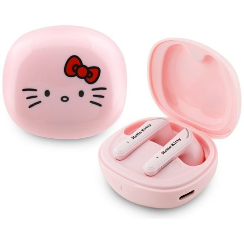 Hello Kitty O Glossy Finish - Słuchawki TWS + etui ładujące (różowy) Hello Kitty O Glossy Finish - Słuchawki TWS + etui ładujące (różowy)