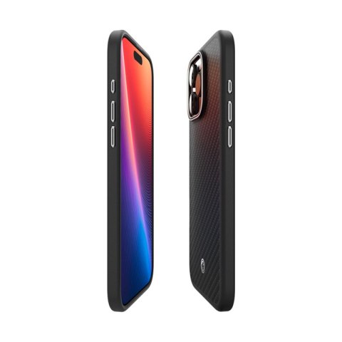 Spigen Enzo Aramid Mag MagSafe - Etui iPhone 16 Pro Max (Black / Silver) Spigen Enzo Aramid Mag MagSafe - Etui iPhone 16 Pro Max (Black / Silver)
