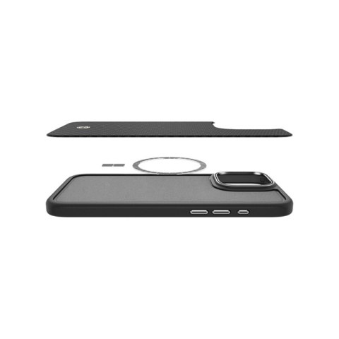 Spigen Enzo Aramid Mag MagSafe - Etui iPhone 16 Pro Max (Black / Silver) Spigen Enzo Aramid Mag MagSafe - Etui iPhone 16 Pro Max (Black / Silver)