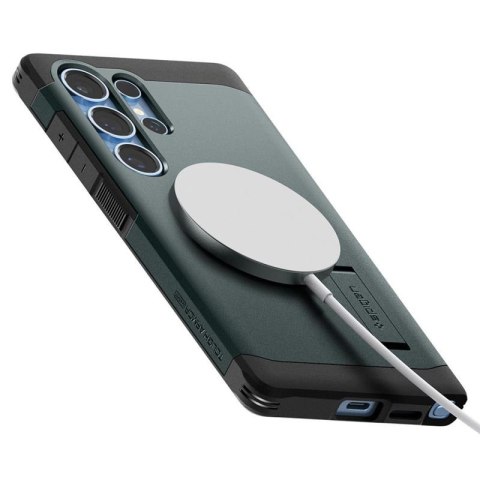 Spigen Tough Armor MagSafe - Etui do Samsung Galaxy S25 Ultra (Abyss Green) Spigen Tough Armor MagSafe - Etui do Samsung Galaxy S25 Ultra (Abyss Green)