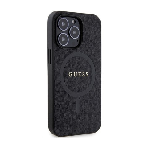 Guess Saffiano MagSafe - Etui iPhone 13 Pro (czarny) Guess Saffiano MagSafe - Etui iPhone 13 Pro (czarny)