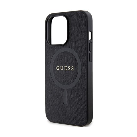 Guess Saffiano MagSafe - Etui iPhone 13 Pro (czarny) Guess Saffiano MagSafe - Etui iPhone 13 Pro (czarny)