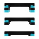 Step do Aerobiku AS002 BLACK/MINT HMS -Stabilny, Antypoślizgowy, Regulowany