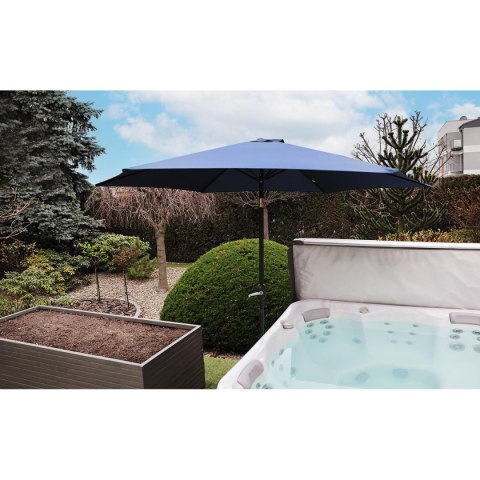 PARASOL OGRODOWY 300CM SKŁADANY GRANATOWY PARASOL OGRODOWY 300CM SKŁADANY GRANATOWY