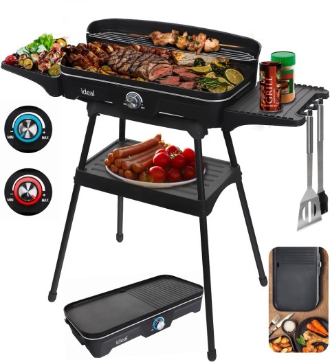 ELDOM GRILL ELEKTRYCZNY WOLNOSTOJĄCY 2W1 ELDOM GRILL ELEKTRYCZNY WOLNOSTOJĄCY 2W1