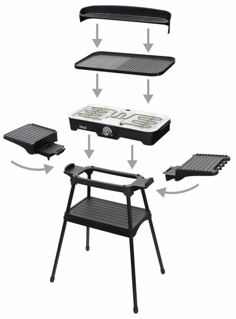 ELDOM GRILL ELEKTRYCZNY WOLNOSTOJĄCY 2W1 ELDOM GRILL ELEKTRYCZNY WOLNOSTOJĄCY 2W1