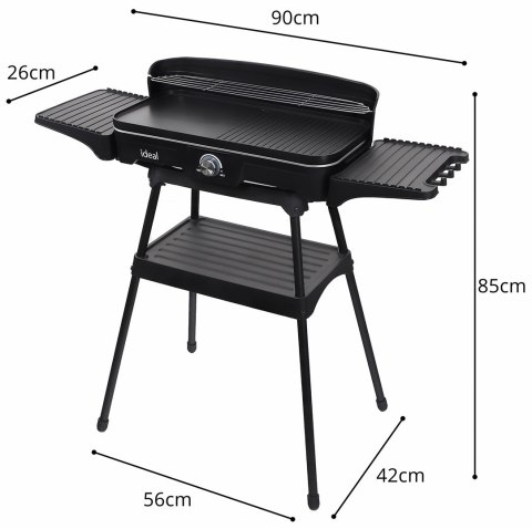 ELDOM GRILL ELEKTRYCZNY WOLNOSTOJĄCY 2W1 ELDOM GRILL ELEKTRYCZNY WOLNOSTOJĄCY 2W1