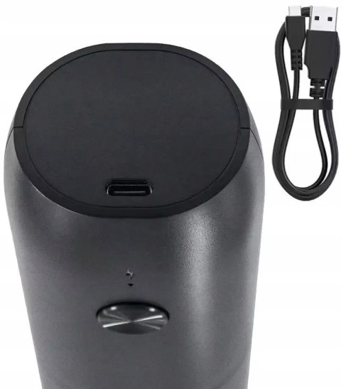 Elektryczny Młynek Do Pieprzu Soli Przypraw Akku Ładowanie USB Zestaw 2 Szt Elektryczny Młynek Do Pieprzu Soli Przypraw Akku Ładowanie USB Zestaw 2 Szt