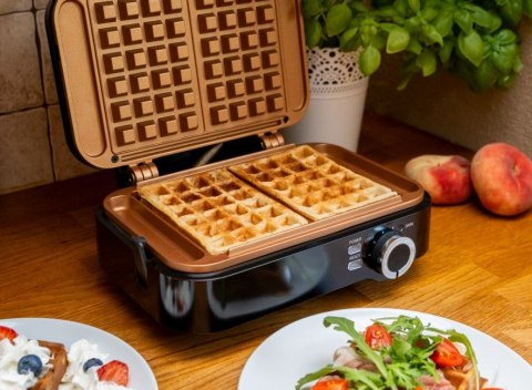 GOFROWNICA ELDOM SOLIDNA DWA DUŻE GOFRY SUPER MOC 2000W CERAMICZNA POWŁOKA GOFROWNICA ELDOM SOLIDNA DWA DUŻE GOFRY SUPER MOC 2000W CERAMICZNA POWŁOKA