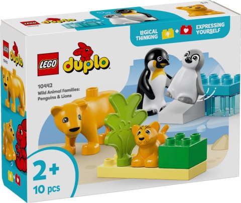 LEGO 10442 DUPLO - Rodziny dzikich zwierząt: pingwiny i lwy LEGO 10442 DUPLO - Rodziny dzikich zwierząt: pingwiny i lwy
