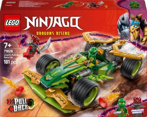 LEGO 71828 NINJAGO - Samochód wyścigowy Lloyda z napędem typu pull-back LEGO 71828 NINJAGO - Samochód wyścigowy Lloyda z napędem typu pull-back