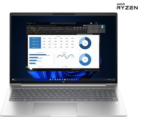 Notebook HP ProBook 465 G11 (16"/AMD Ryzen™ 5 7535U/R 660M/16GB/SSD1TB/W11H/Srebrny) Notebook HP ProBook 465 G11 (16"/AMD Ryzen™ 5 7535U/R 660M/16GB/SSD1TB/W11H/Srebrny)