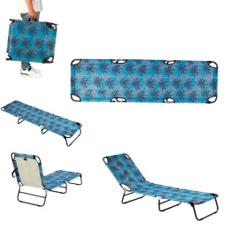 Leżak NC1641 NILS - Składany Leżak do Ogrodu, Plaż i Campingu